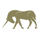 Vergulden Eenhoorn logo