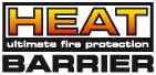 Heat Barrier. Bouwkundige brandveiligheid logo