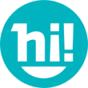 Hi! makelaars logo