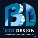 B3D Design logo